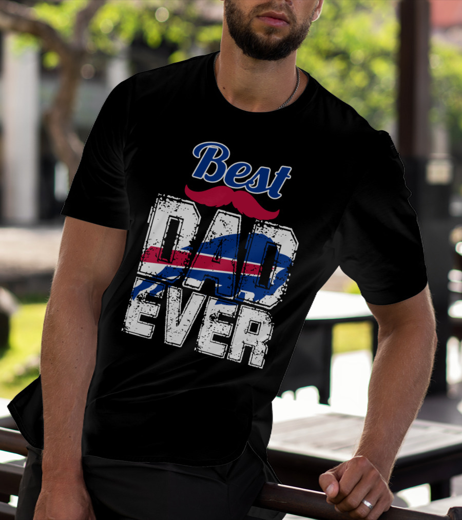 Best Dad Ever Bills Football T-Shirt
