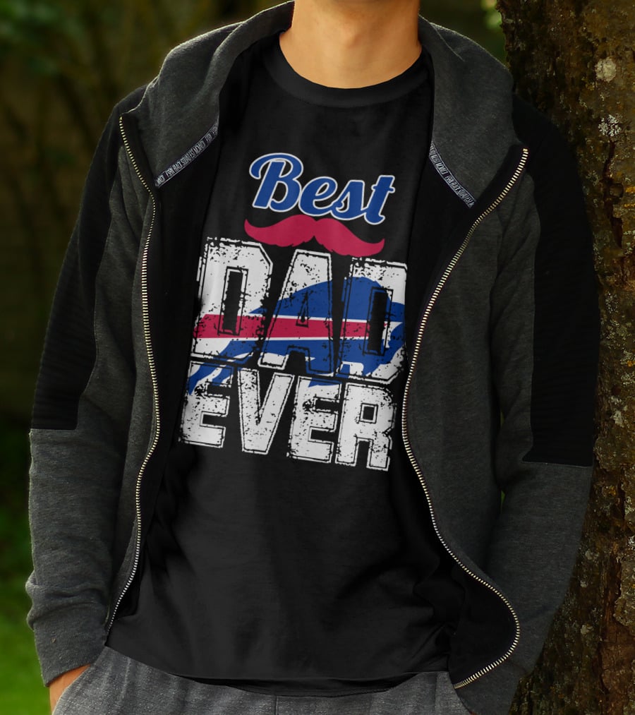 Best Dad Ever Bills Football T-Shirt