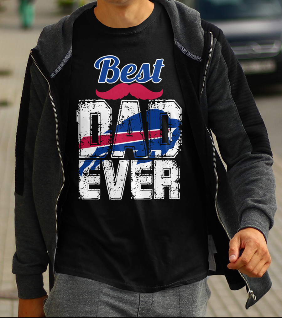 Best Dad Ever Bills Football T-Shirt