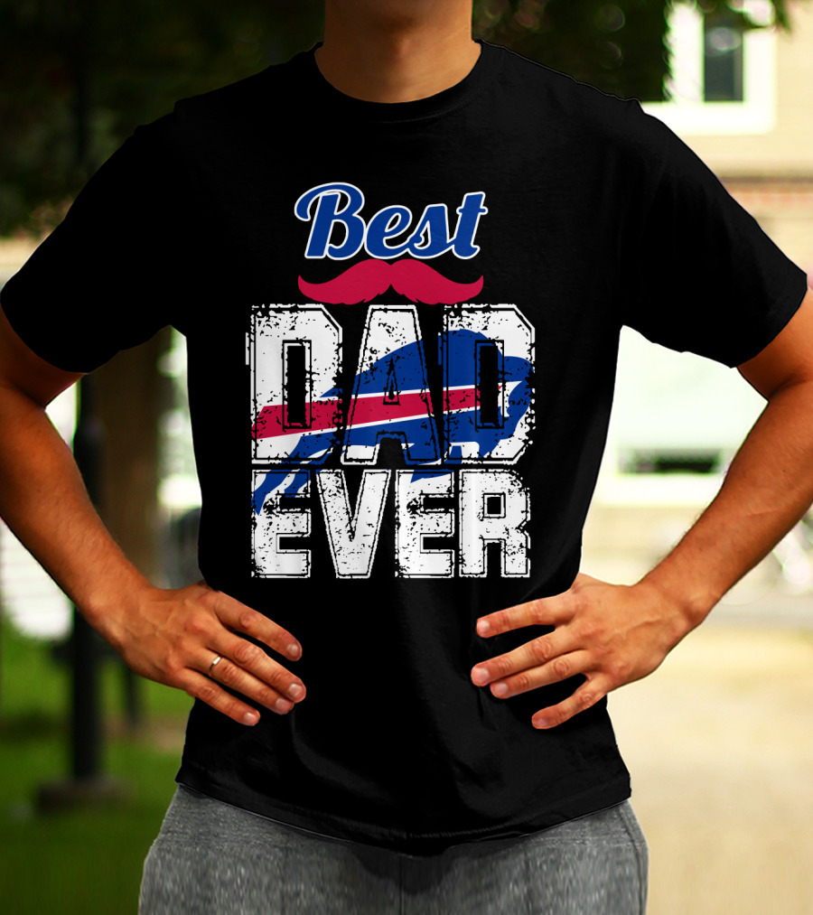 Best Dad Ever Bills Football T-Shirt