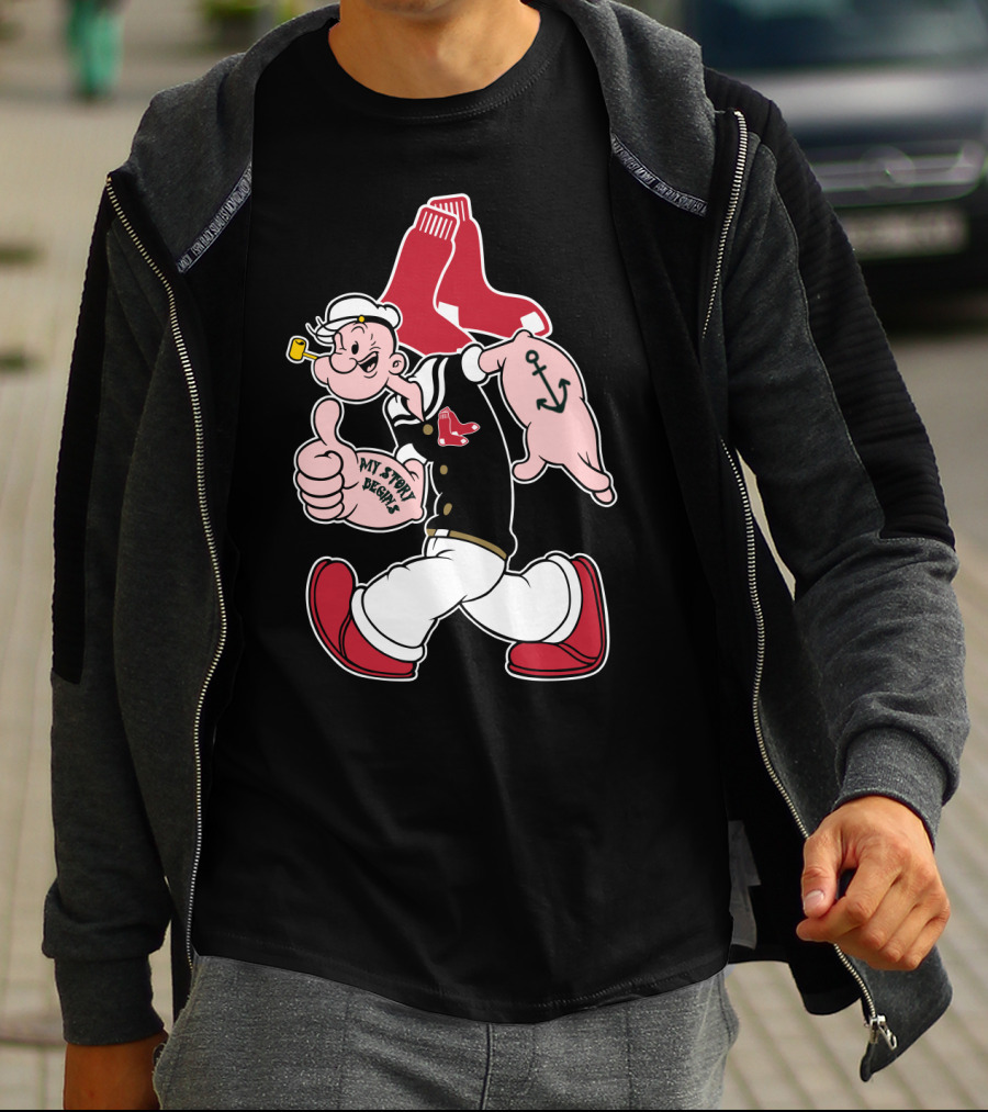Boston Red Sox Popeye My Story Begins T-Shirt