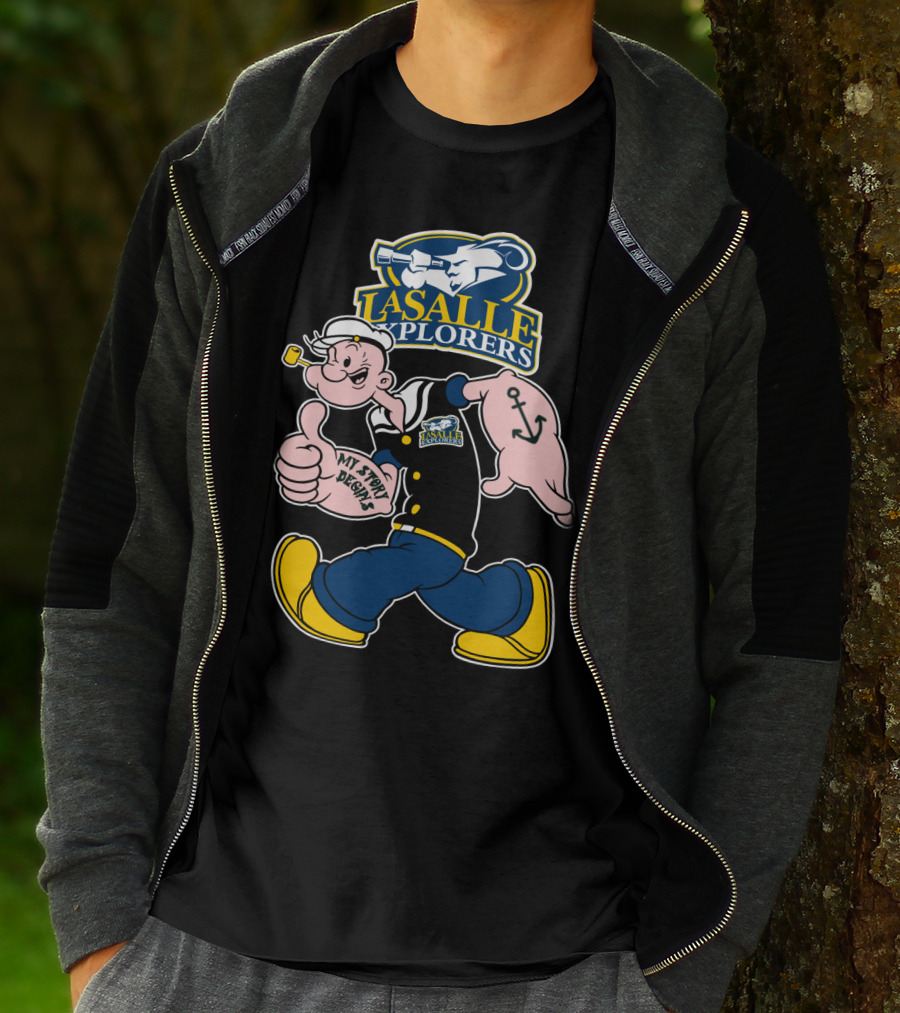 La Salle Explorers My Story Begins Iconic Cartoon Sailor Character T-Shirt