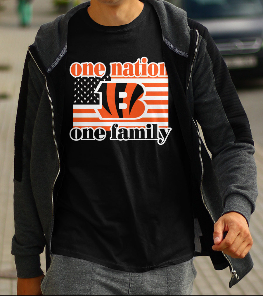 Cincinnati Bengals One Nation One Family T-Shirt