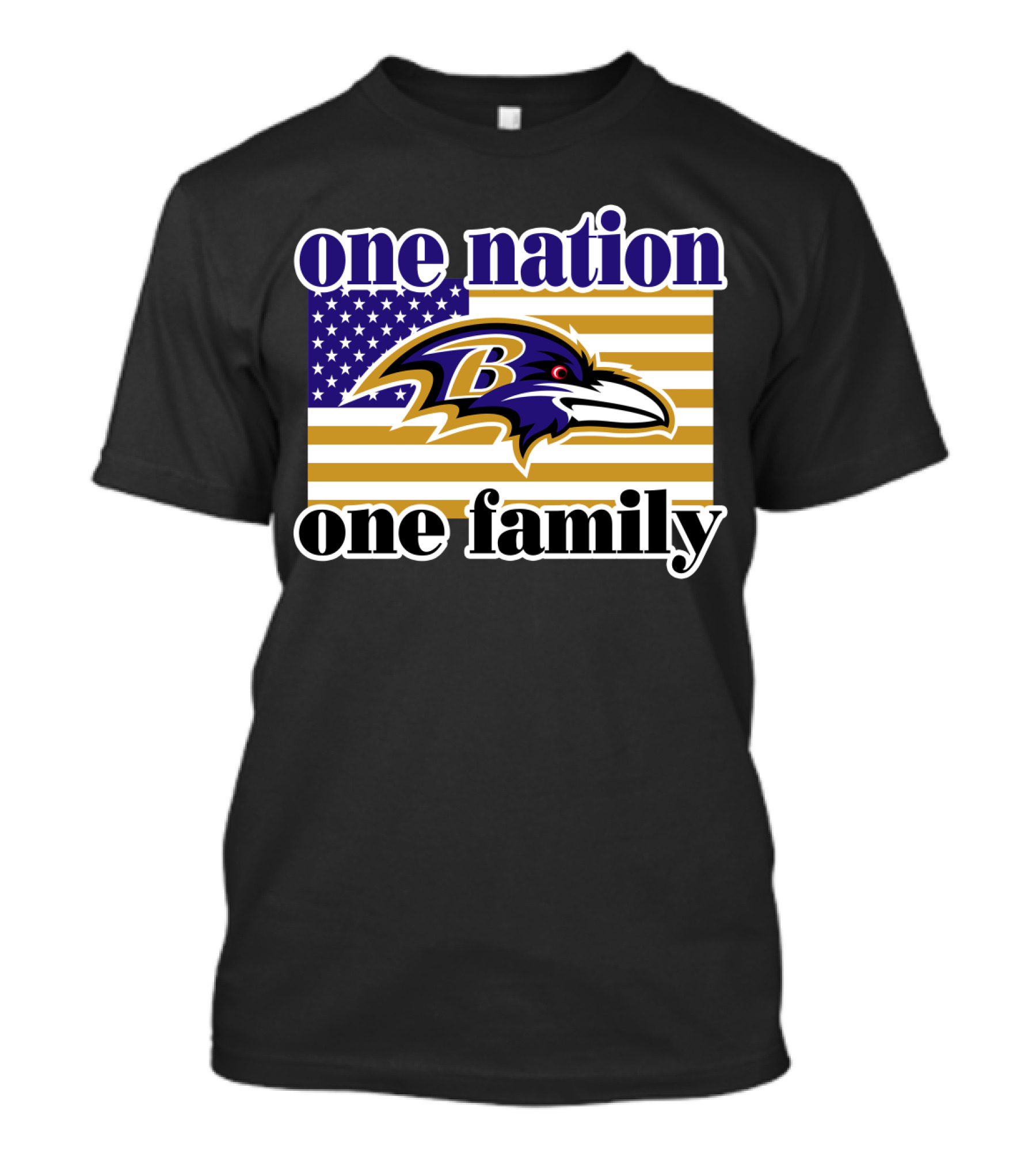 Baltimore Ravens One Nation One Family T-Shirt