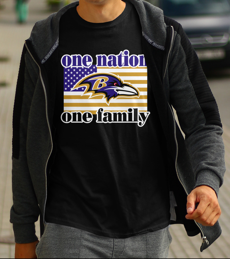 Baltimore Ravens One Nation One Family T-Shirt
