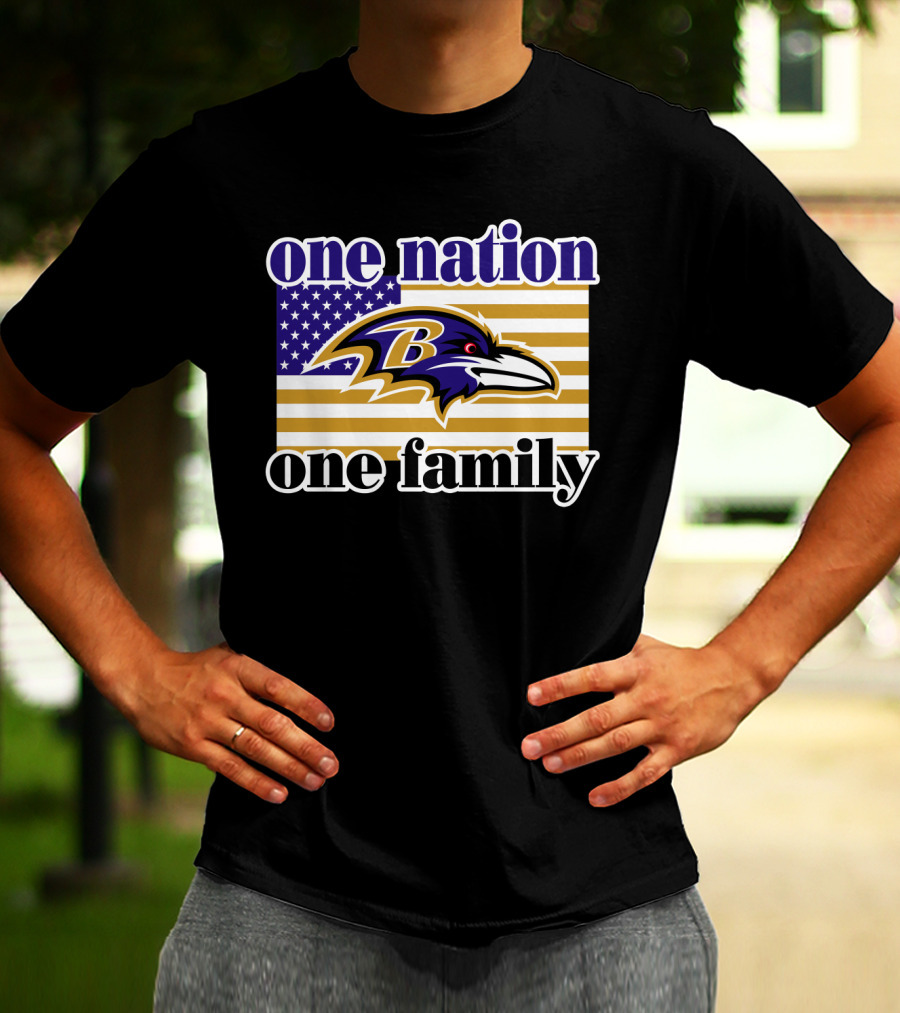 Baltimore Ravens One Nation One Family T-Shirt