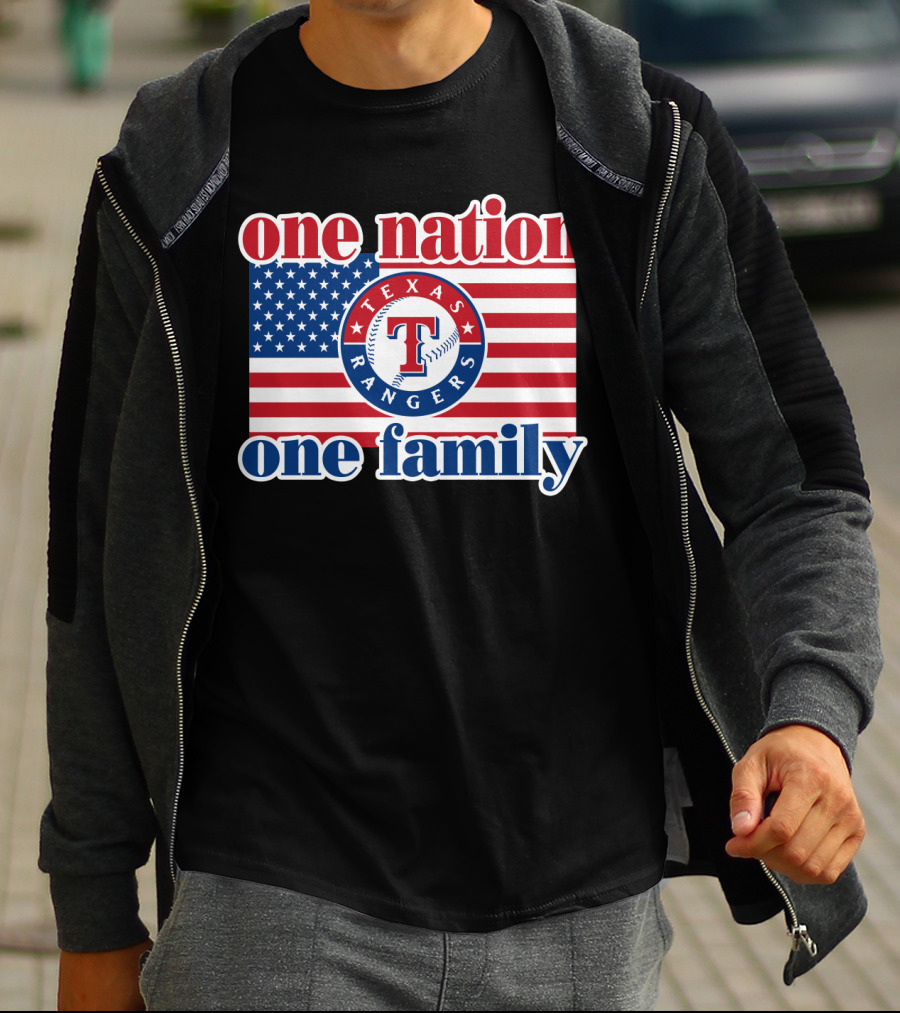 Texas Rangers One Nation One Family T-Shirt