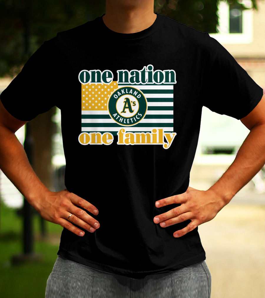 One Nation One Family Oakland Athletics T-Shirt