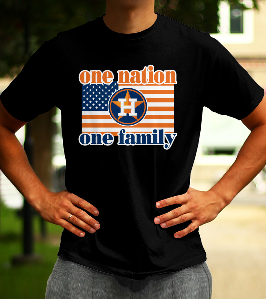 One Nation One Family 51 Houston Astros Patriotic T-Shirt