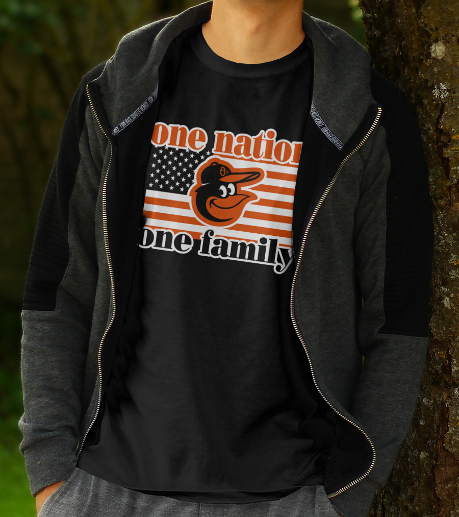 One Nation One Family 59 Baltimore Orioles T-Shirt