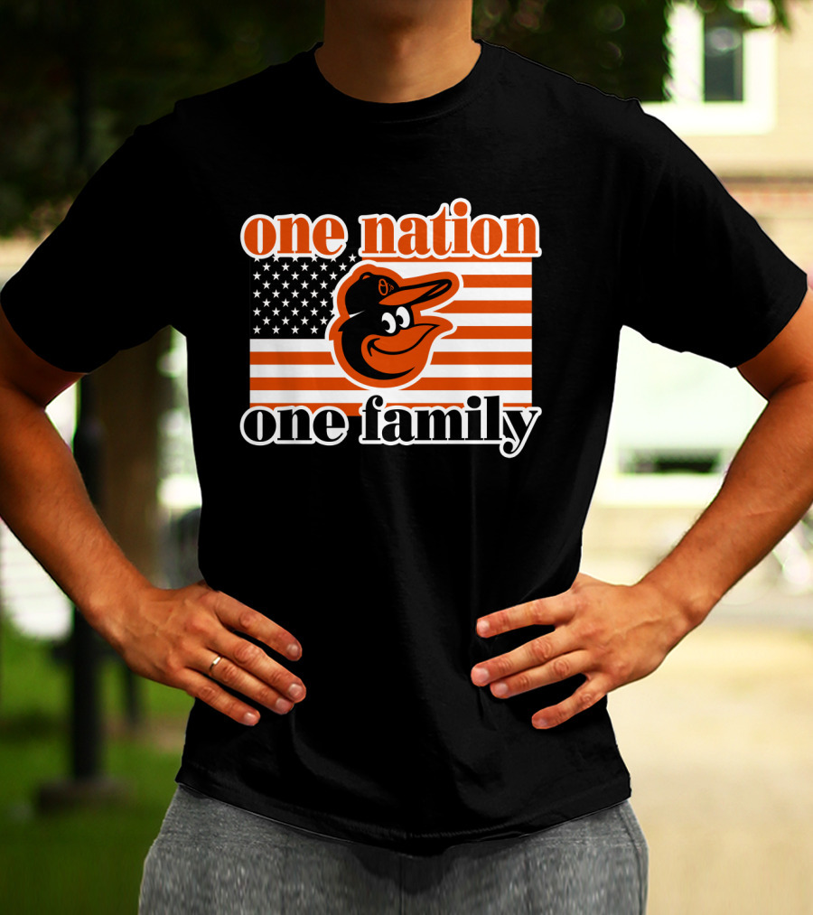 One Nation One Family 59 Baltimore Orioles T-Shirt