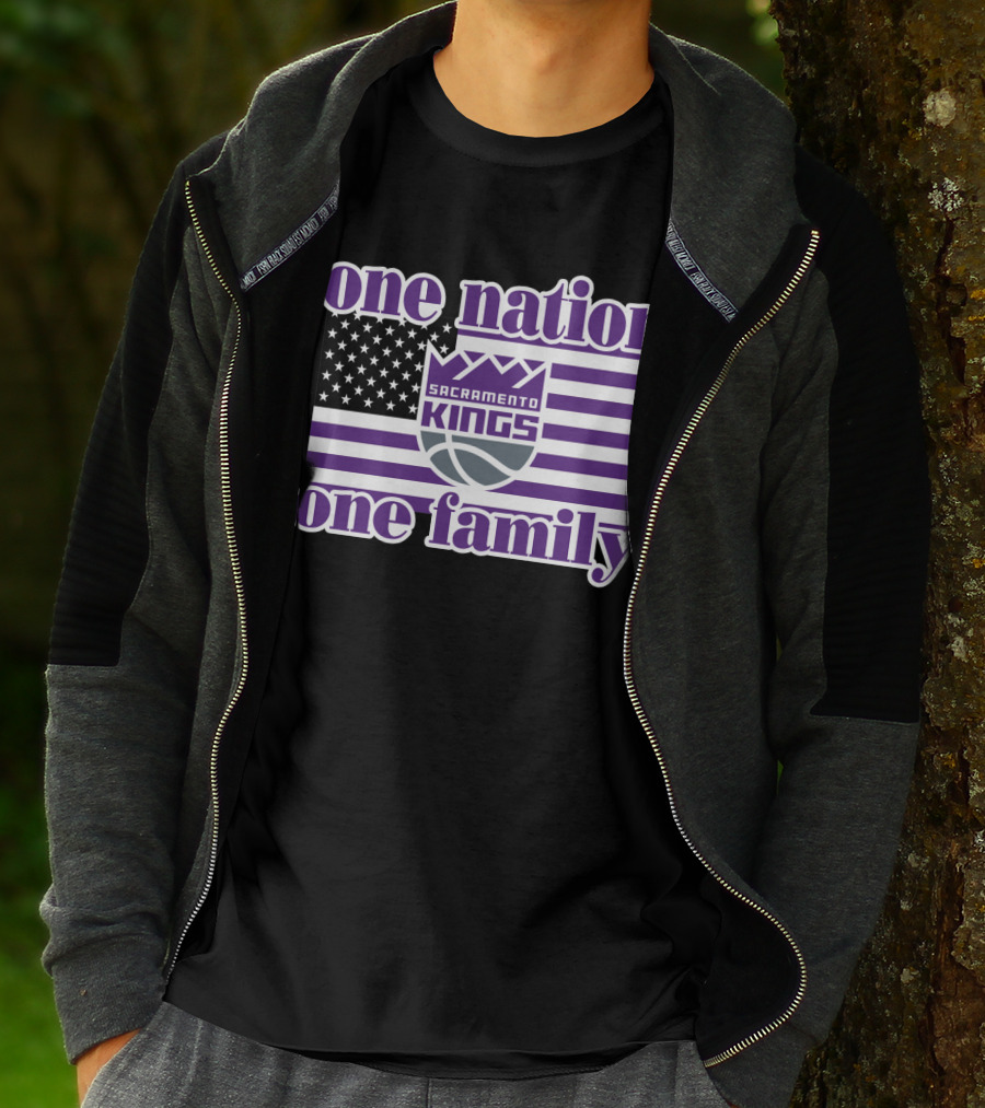Sacramento Kings One Nation One Family T-Shirt