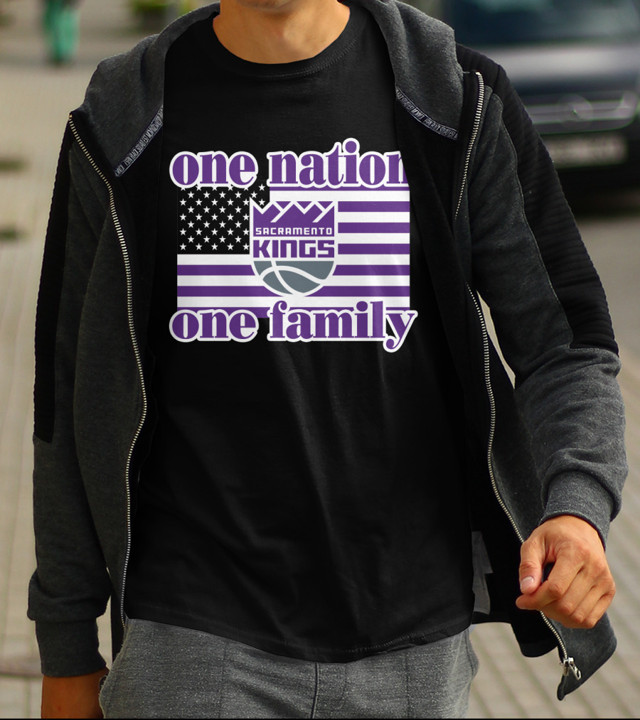 Sacramento Kings One Nation One Family T-Shirt