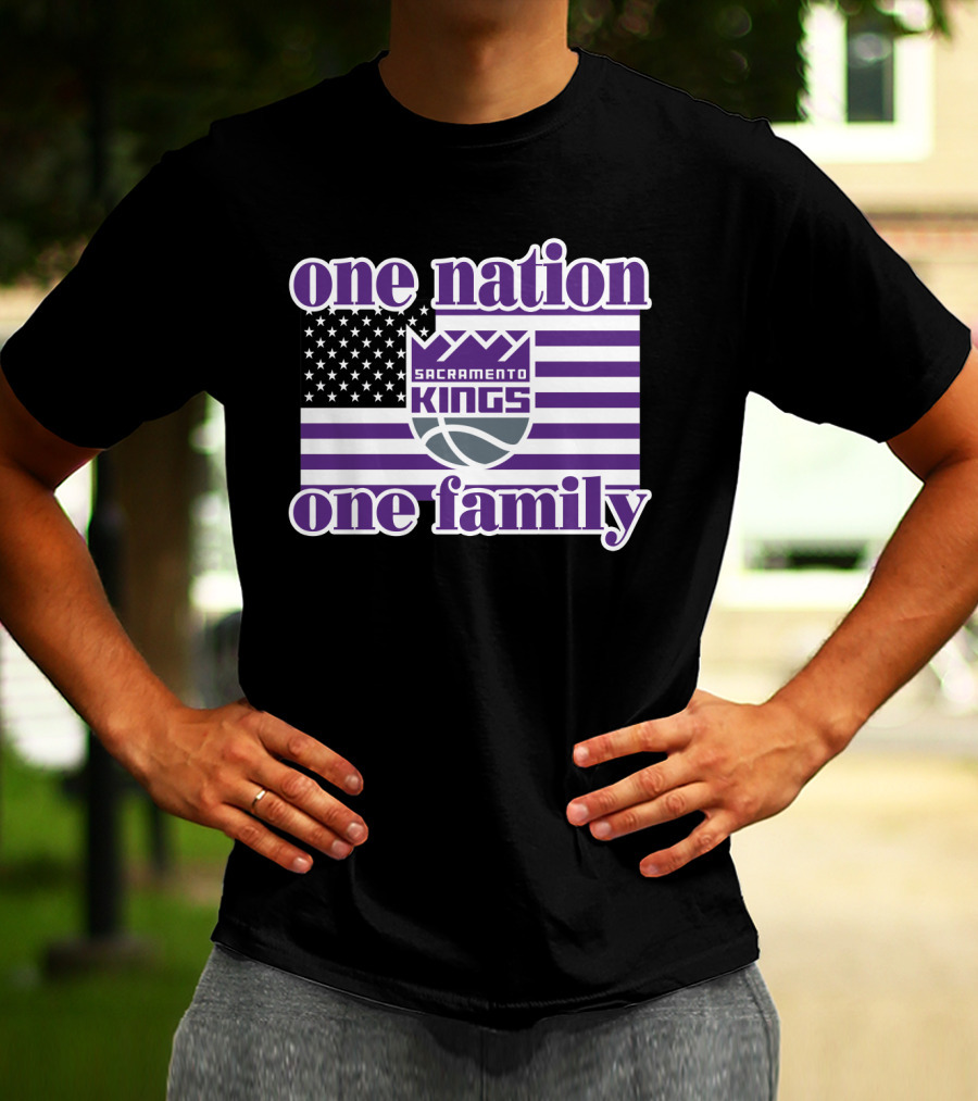 Sacramento Kings One Nation One Family T-Shirt