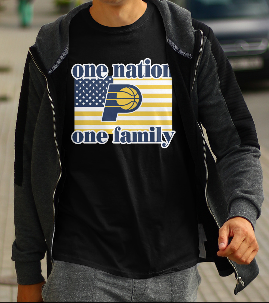 One Nation One Family Indiana Pacers Retro T-Shirt