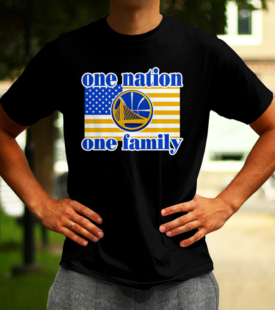 Golden State Warriors One Nation One Family T-Shirt