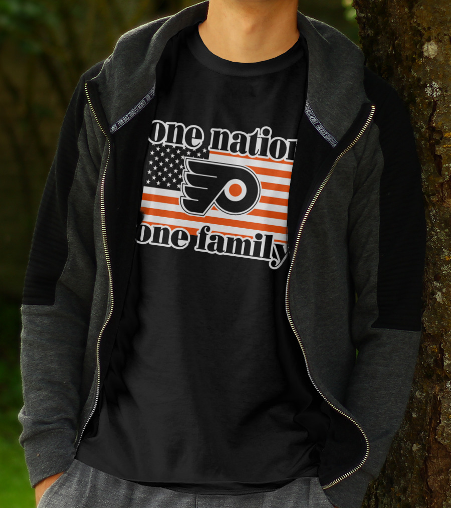 Philadelphia Flyers One Nation One Family 96 T-Shirt