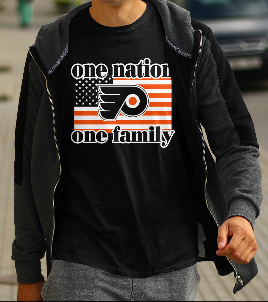 Philadelphia Flyers One Nation One Family 96 T-Shirt