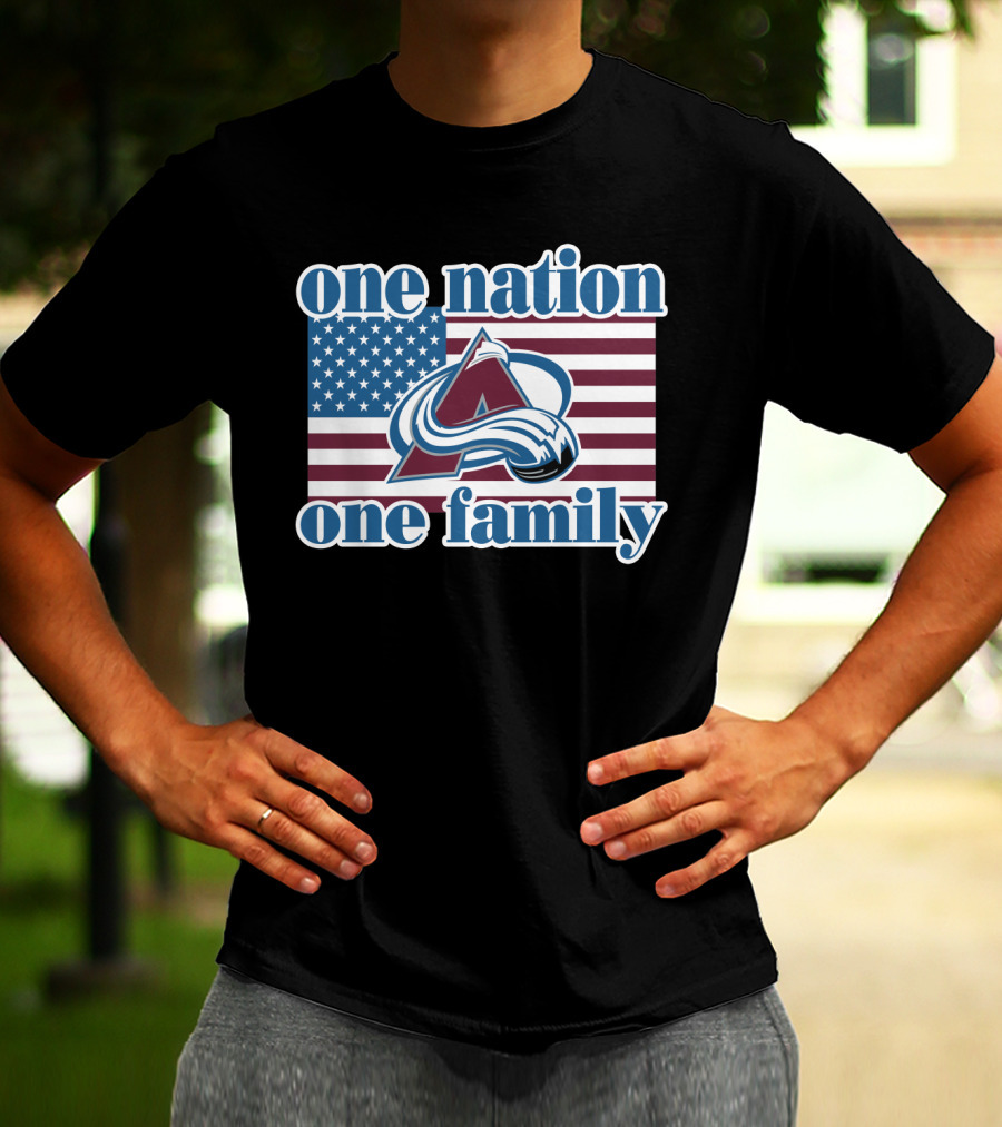 One Nation One Family Colorado Avalanche T-Shirt