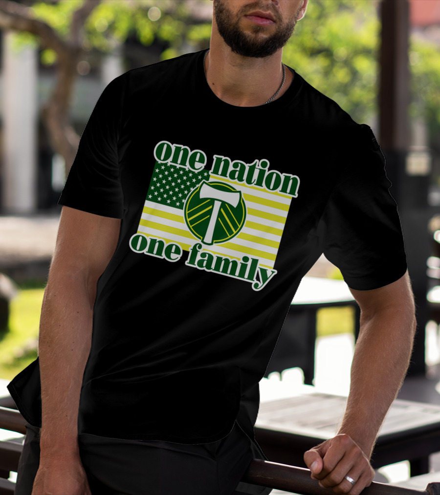One Nation One Family 122 Portland Timbers T-Shirt
