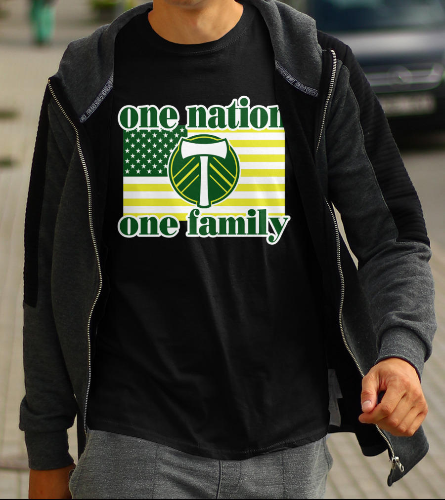 One Nation One Family 122 Portland Timbers T-Shirt