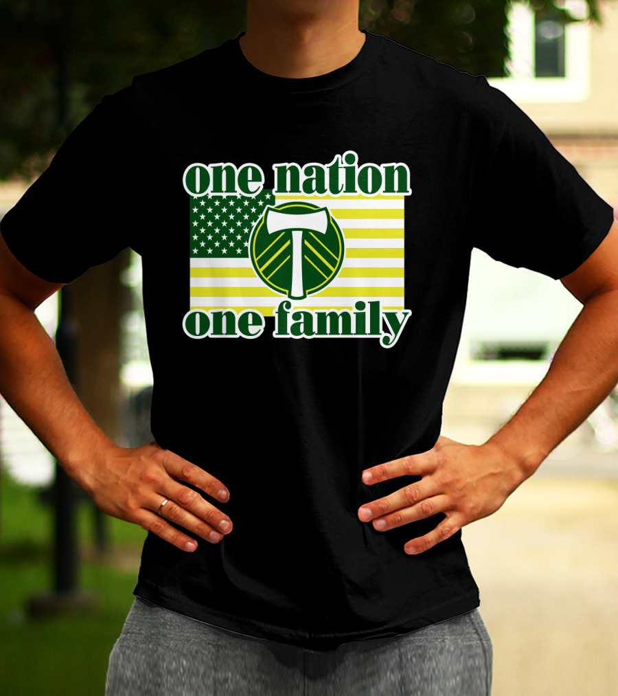 One Nation One Family 122 Portland Timbers T-Shirt