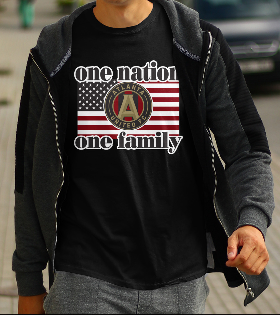 One Nation One Family Atlanta United Fc American Flag T-Shirt