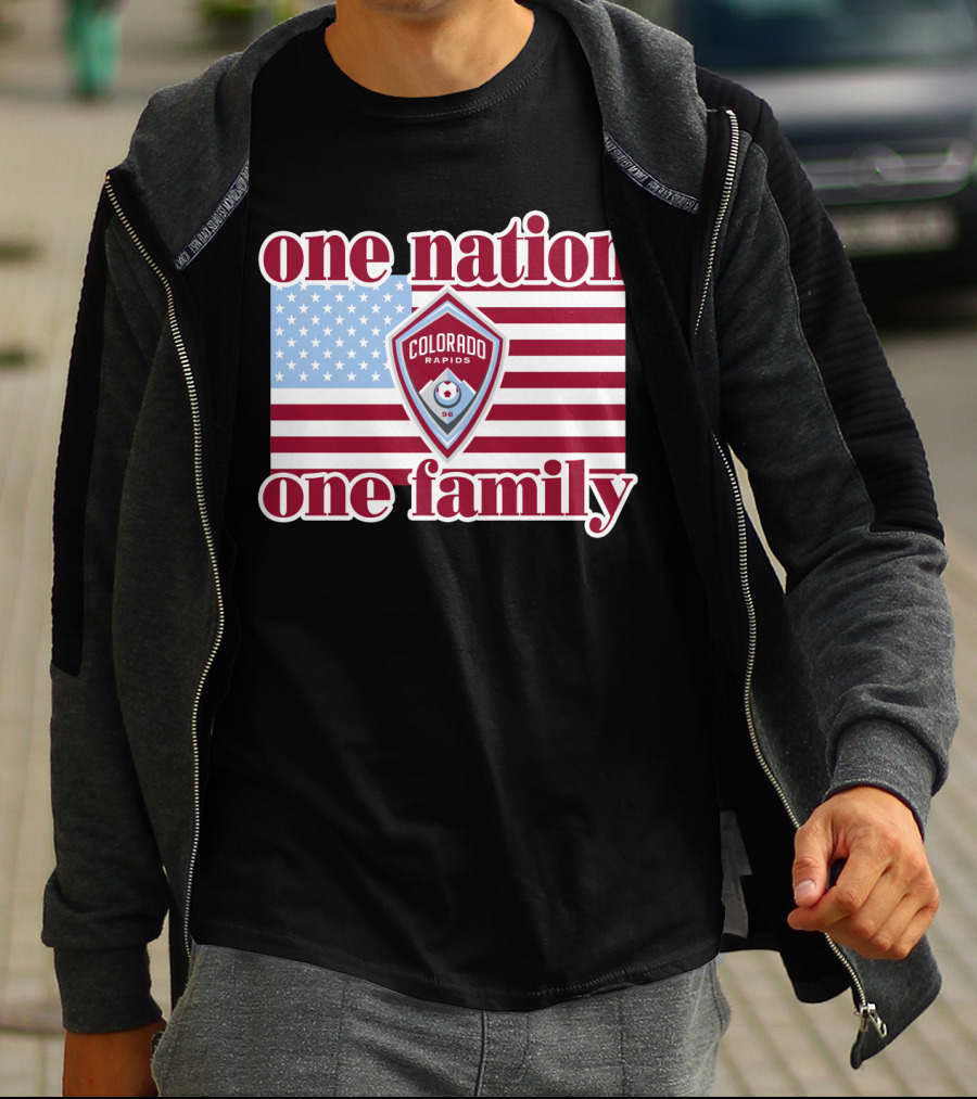One Nation One Family Colorado Rapids American Flag T-Shirt