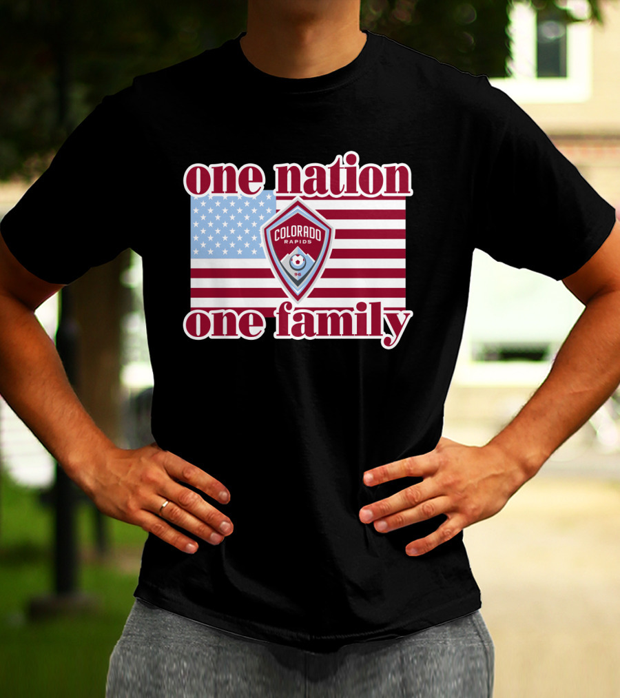 One Nation One Family Colorado Rapids American Flag T-Shirt