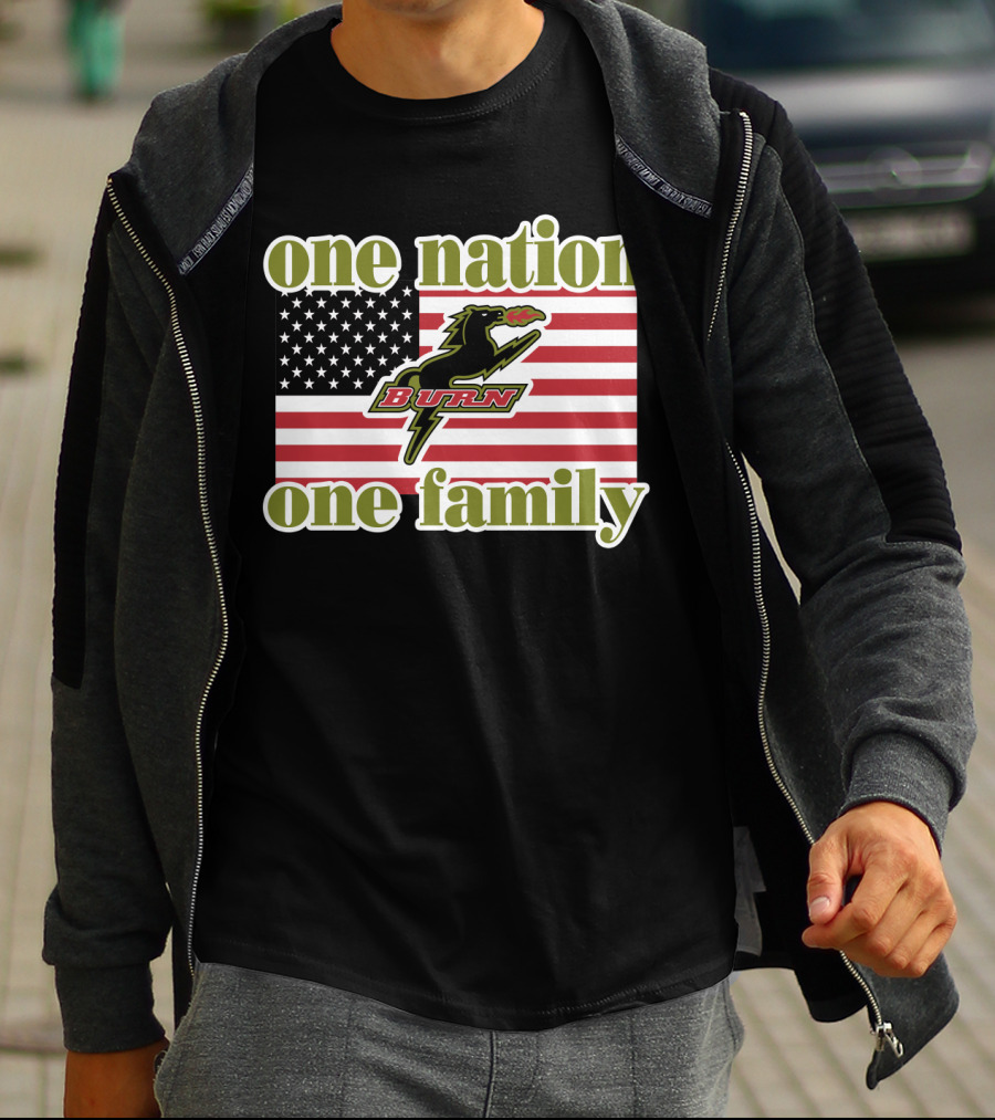 One Nation One Family Dallas Burn Flag T-Shirt