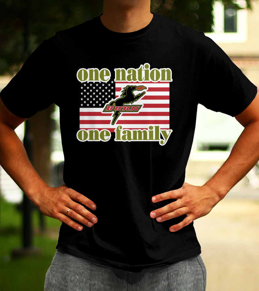 One Nation One Family Dallas Burn Flag T-Shirt