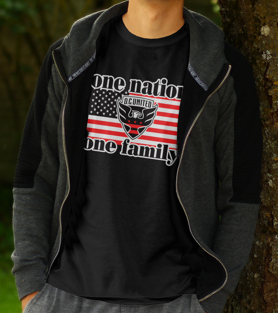One Nation One Family Dc United American Flag T-Shirt