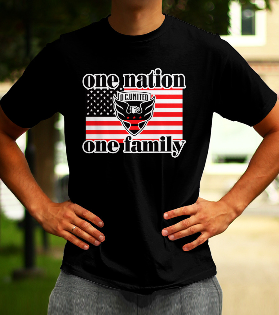 One Nation One Family Dc United American Flag T-Shirt
