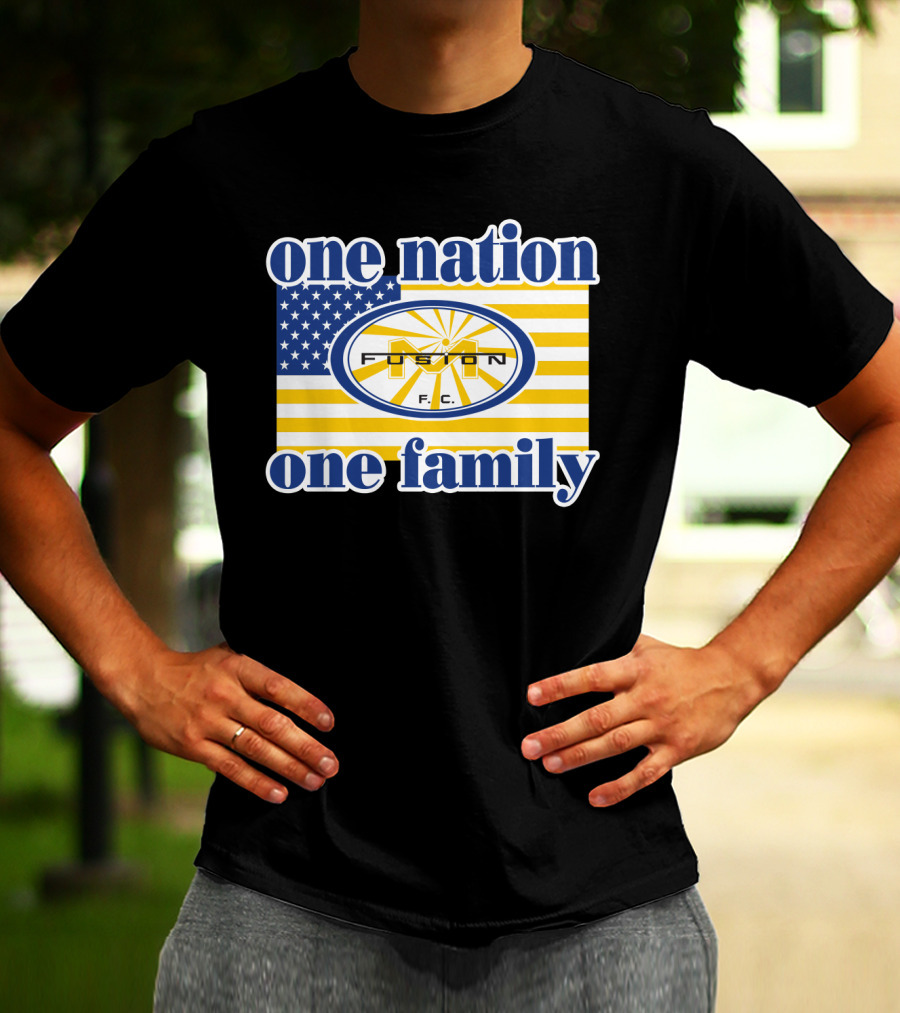 One Nation One Family Fusion F.c. Miami 137 American Flag T-Shirt