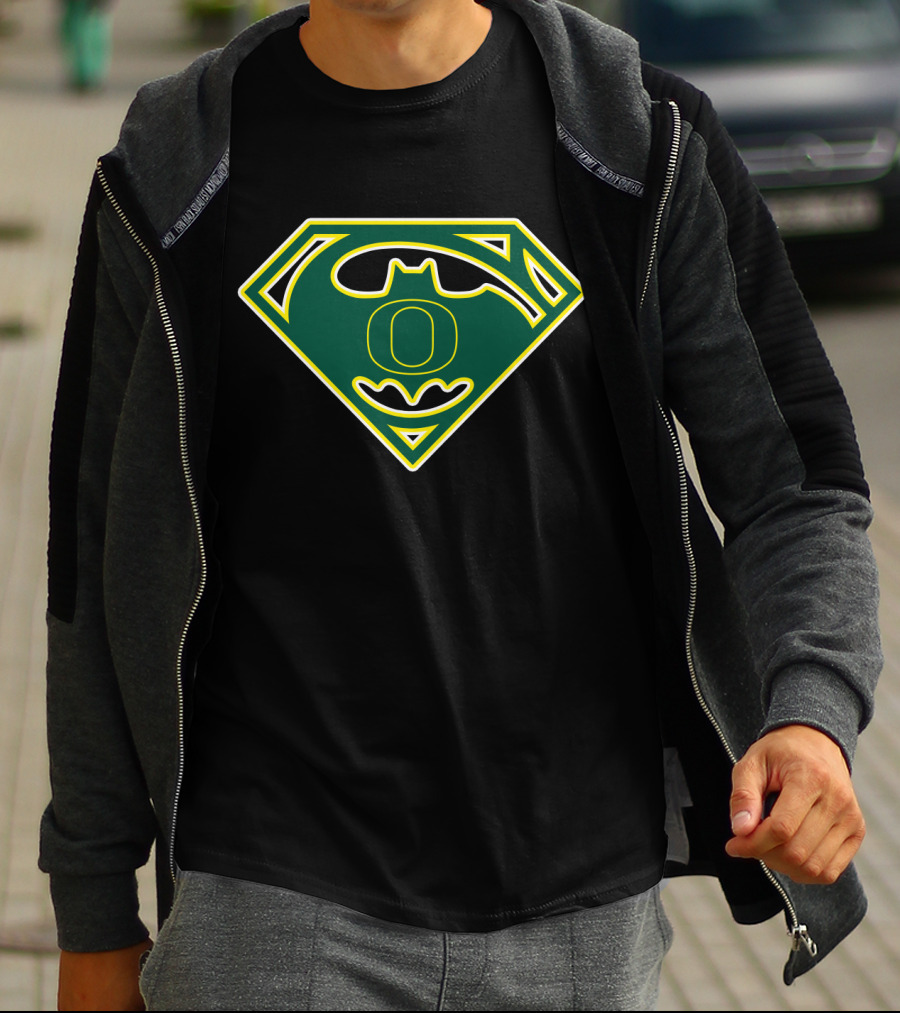 Oregon Ducks Batman Superman T-Shirt