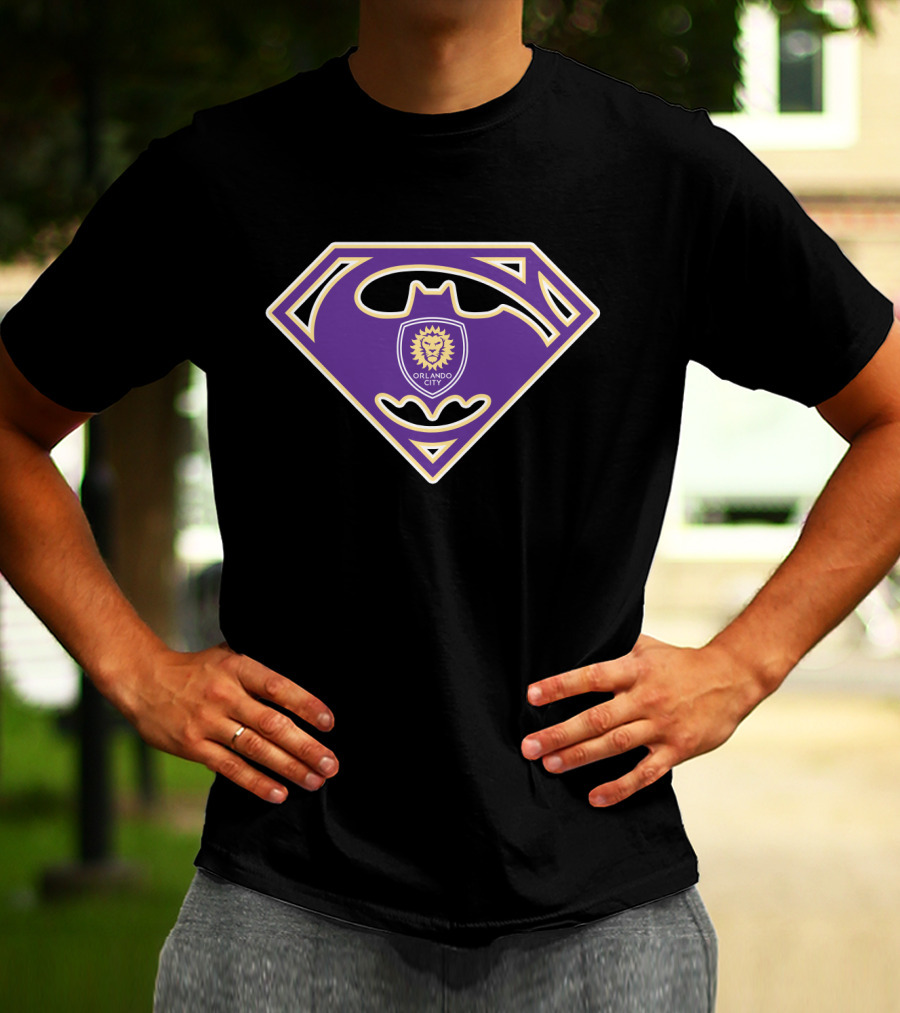 Orlando City Sc Crest With Bat And Shield Symbol T-Shirt