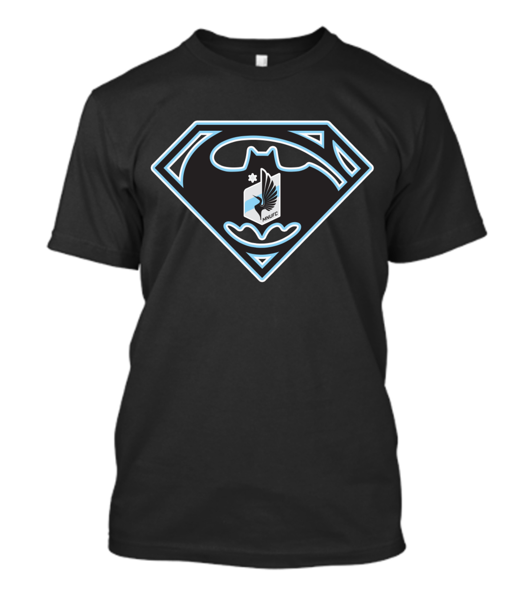 Minnesota United Fc Batman Superman Logo Fusion T-Shirt