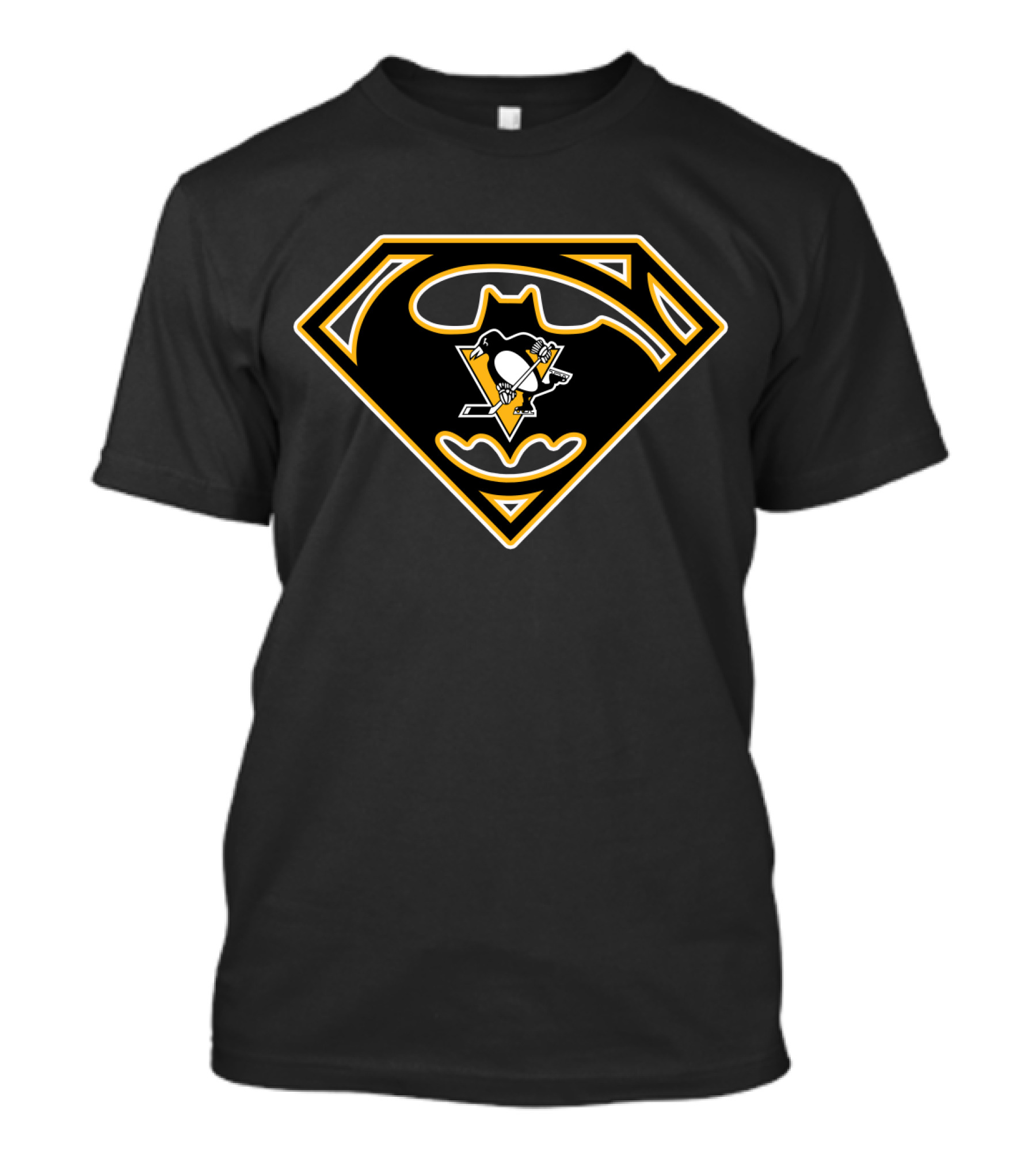Pittsburgh Penguins Batman Superman T-Shirt