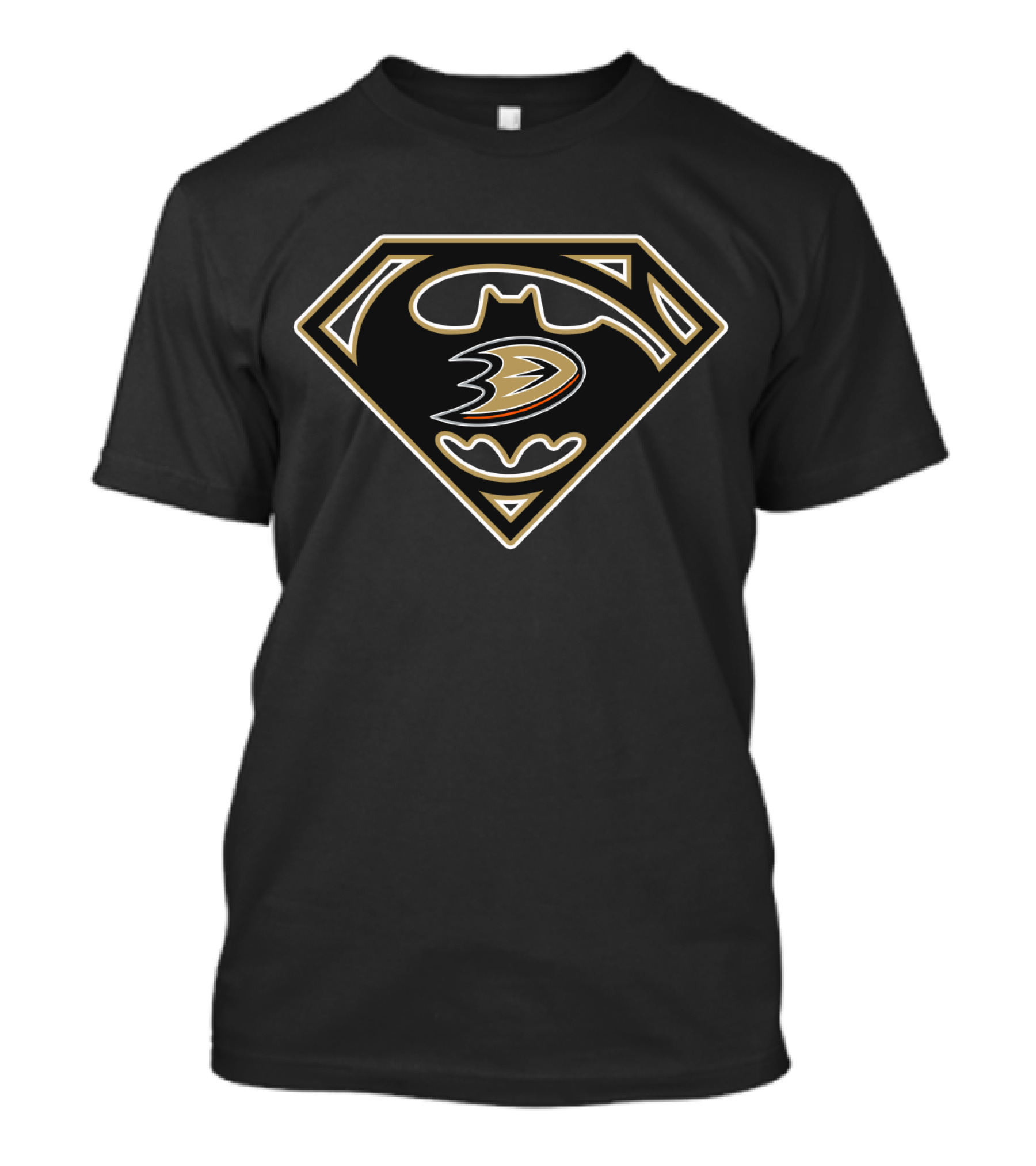 Anaheim Ducks Batman Superman T-Shirt