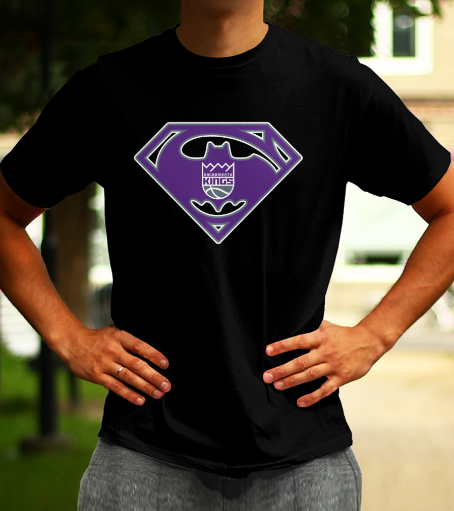 Sacramento Kings 165 Shield Emblem Purple Crest T-Shirt
