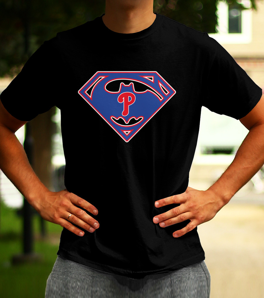 Superman Batman Phillies T-Shirt
