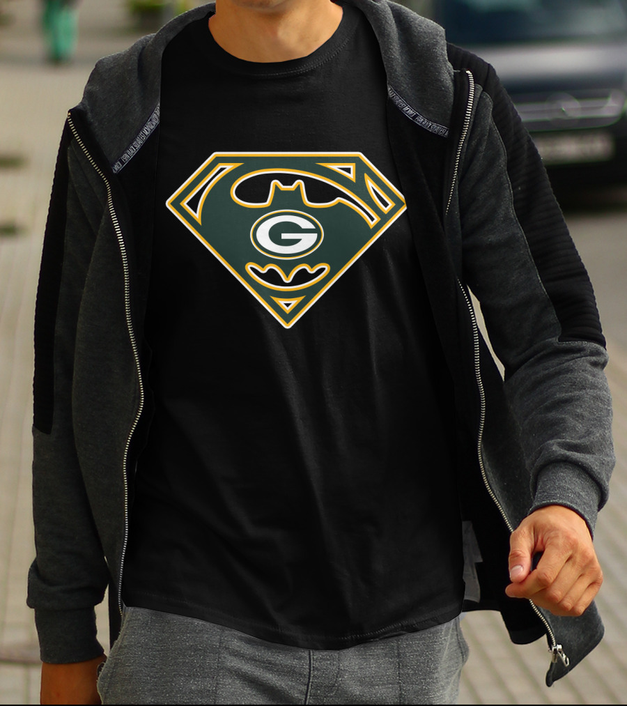 Green Bay Packers Batman Superman Logo 238 T-Shirt