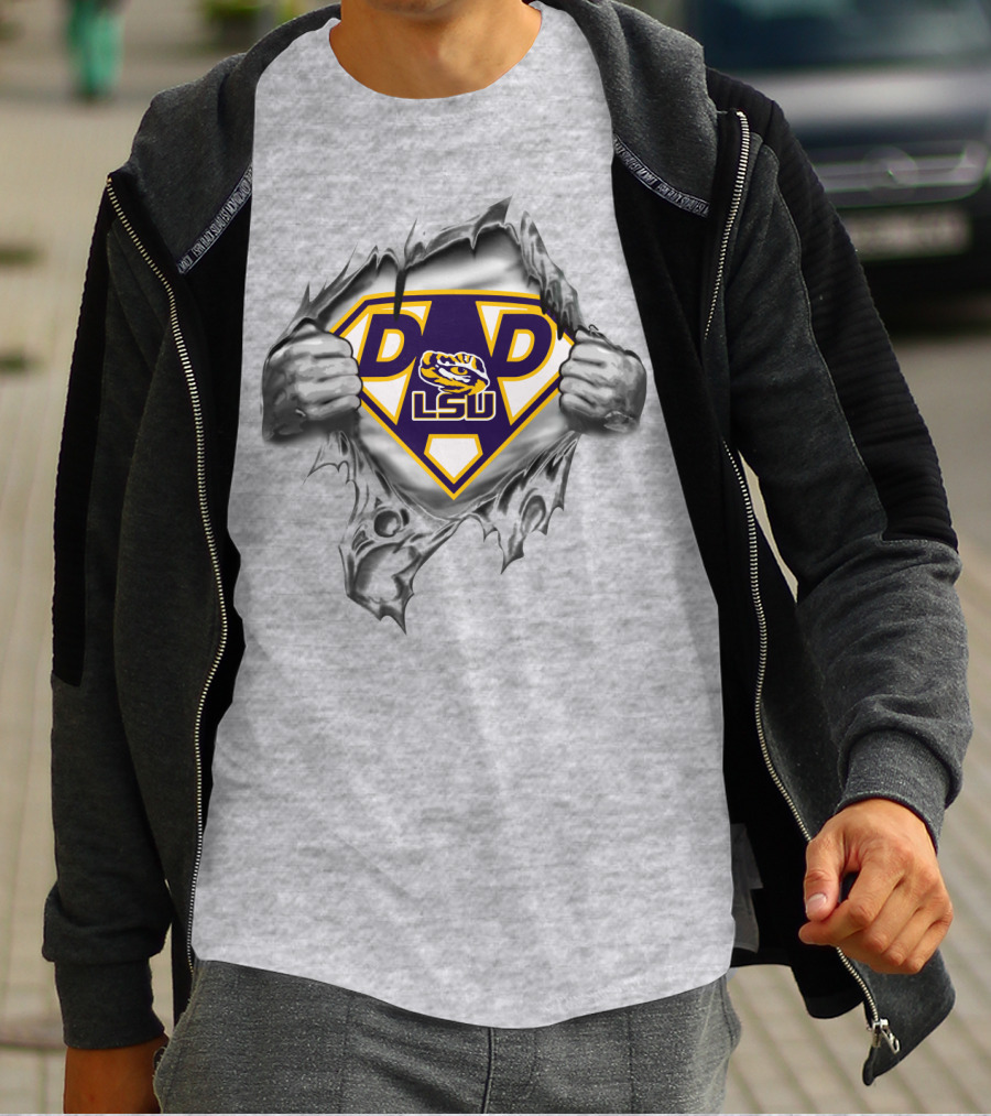 Lsu Super Dad Tiger T-Shirt