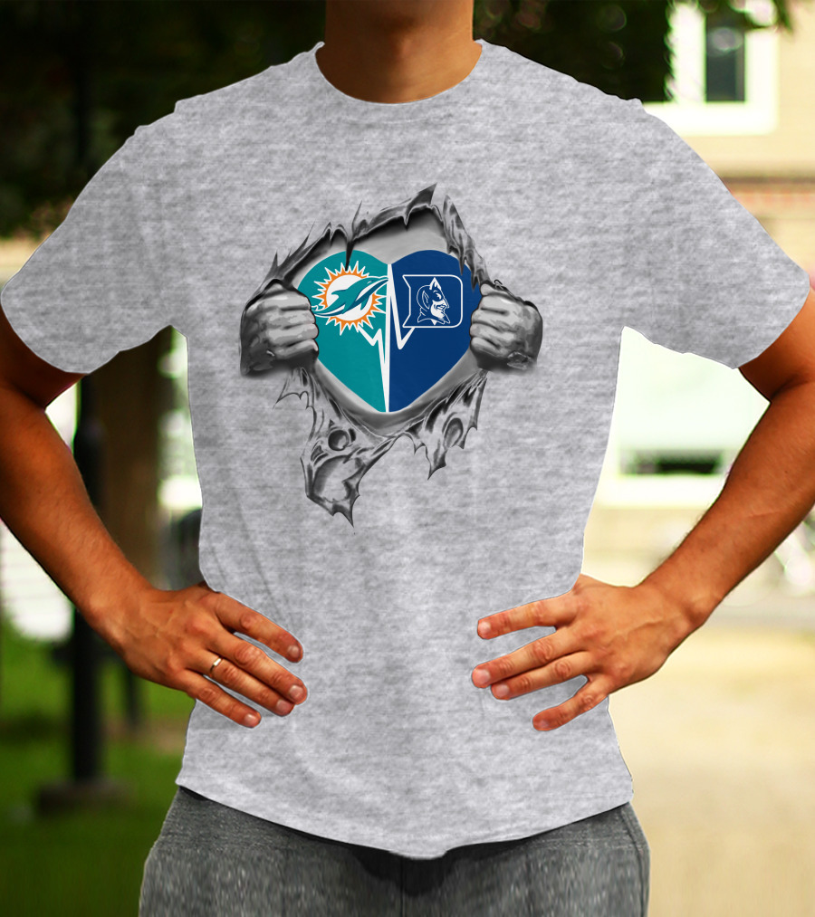 Dolphins Duke Heart Loyalty Fusion T-Shirt