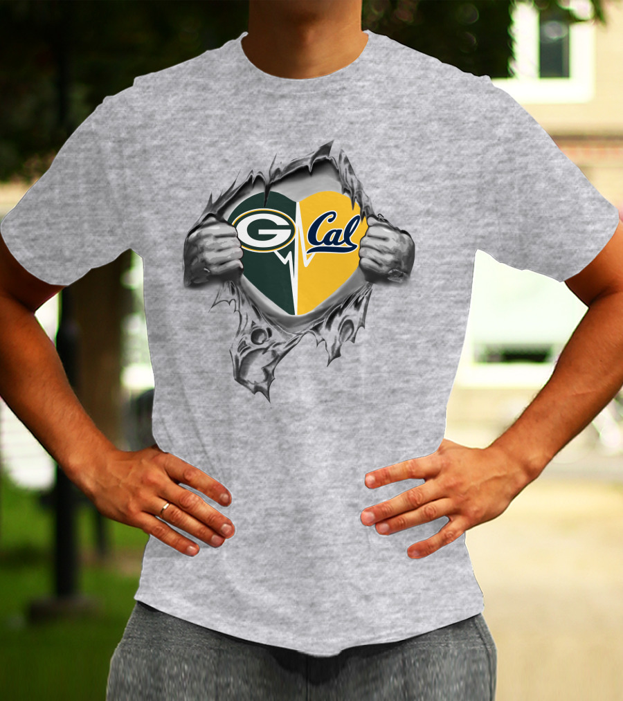 Packers G Cal Heart Unveiled By Ripping Hands T-Shirt