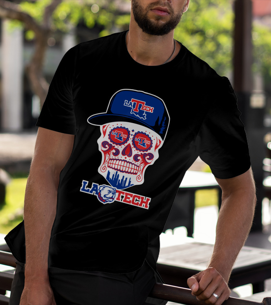 Louisiana Tech Bulldogs La Tech Skull T-Shirt
