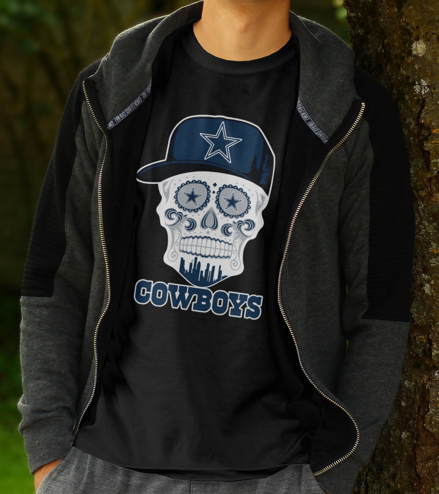 Cowboys Skull With Starry Hat T-Shirt