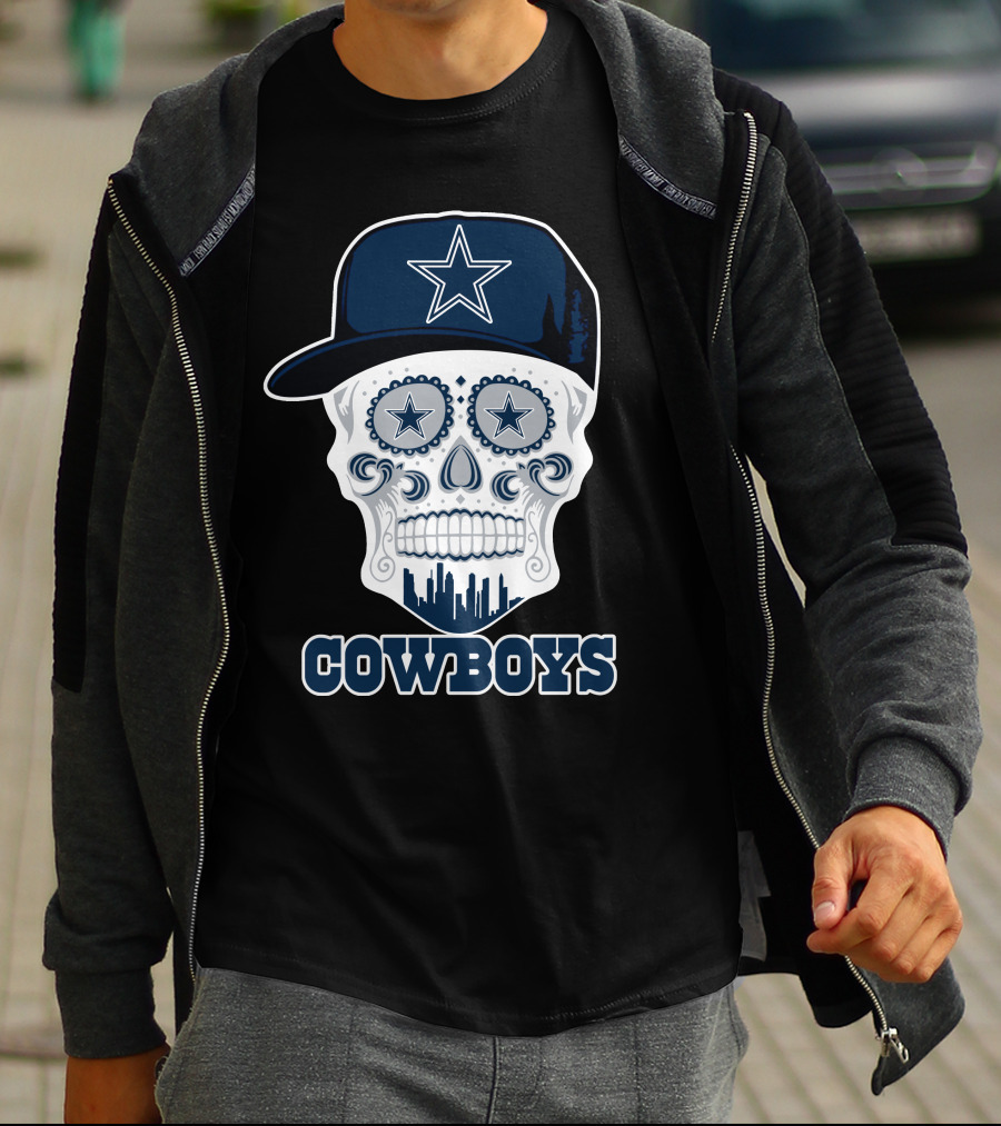 Cowboys Skull With Starry Hat T-Shirt