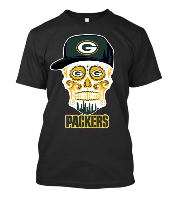 Packers Skull Green Bay Funny T-Shirt