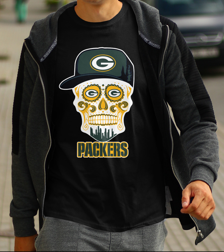 Packers Skull Green Bay Funny T-Shirt